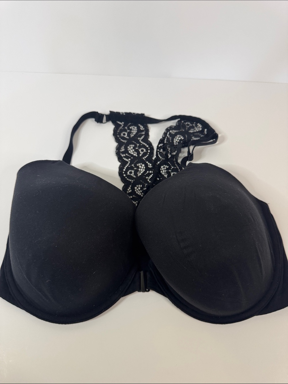 Victoria's Secret Black Lace Racerback Push-Up Bra 36DDD